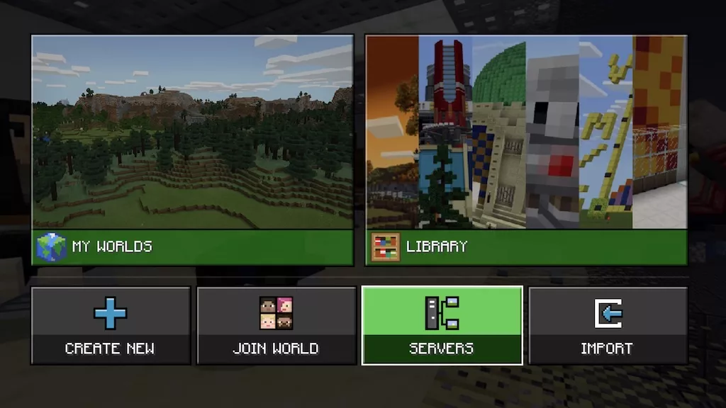 Minecraft Education 点击 Servers