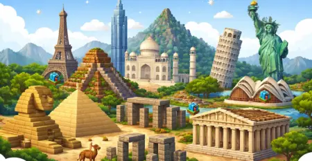 Minecraft World Architecture Adventure From Ancient Wonders to Modern Icons