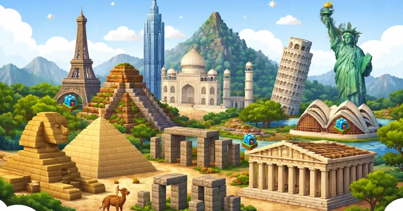 Minecraft World Architecture Adventure From Ancient Wonders to Modern Icons